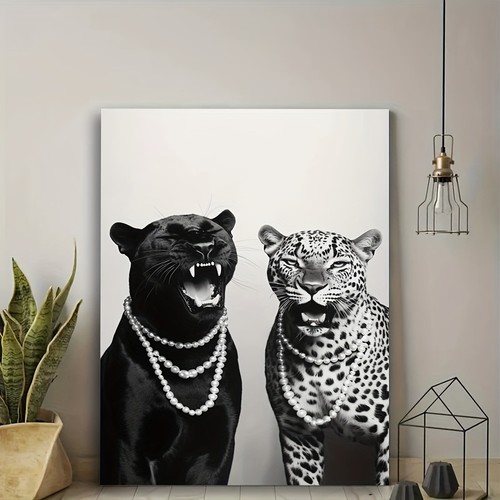 Monochrome leopard panther - leopard,