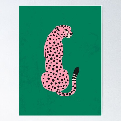 Rare pink leopard african - pink, |