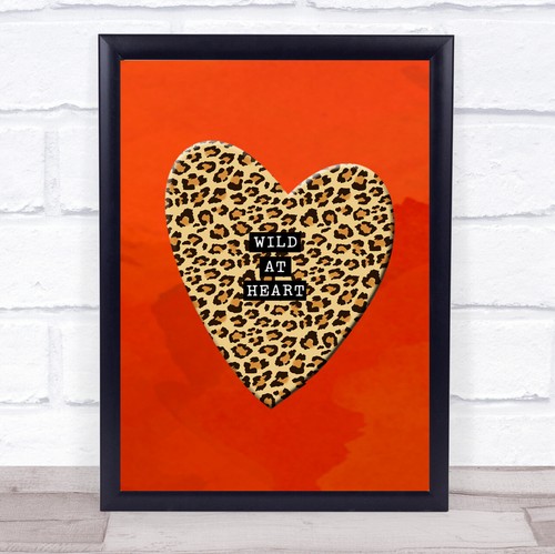 Leopard print wild heart - leopard,
