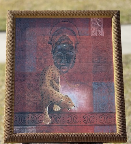 Large african tribal - tribal, leopard